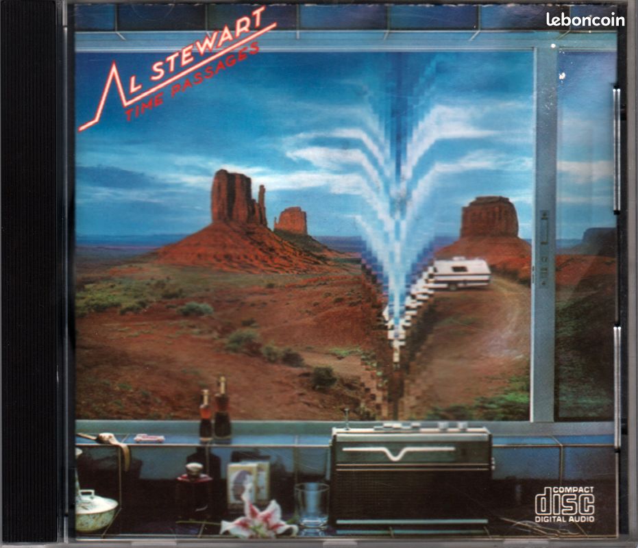Al Stewart - Time Passages - 1st edition CD in 1987 - Made in USA by Arista Records ARCD 8342 / #8571-1 - Valentina Way - Life In Dark Water - A Man For All Seasons - Almost Lucy... Etc voir Tracklist (image 1)