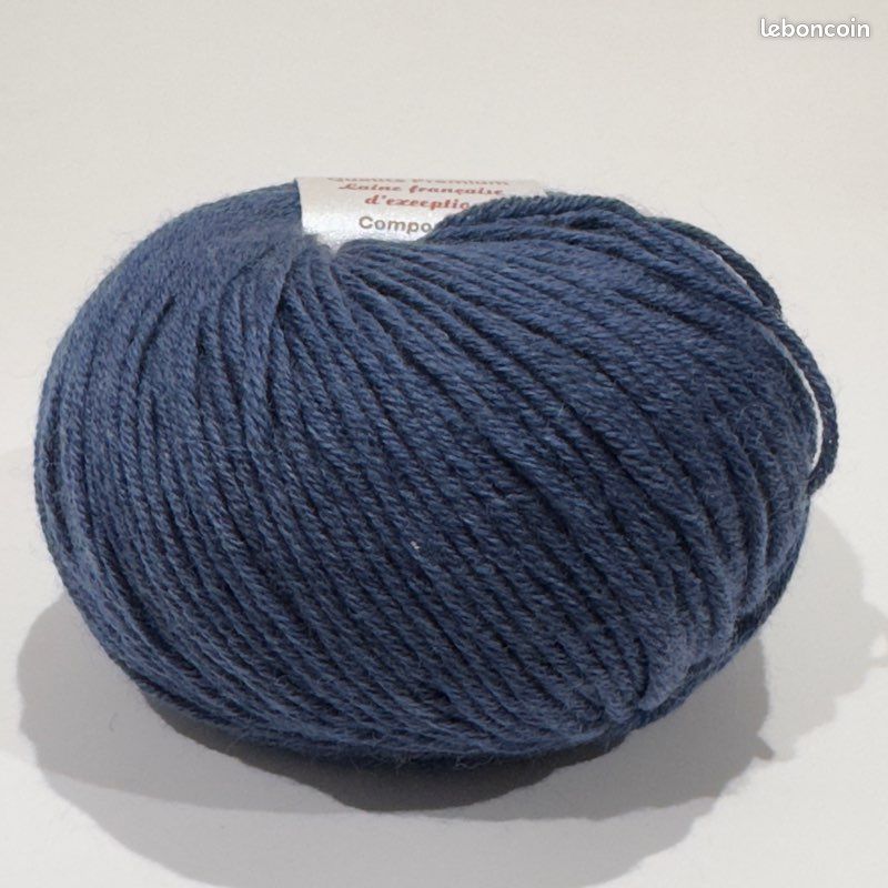 Cachemire et Mérinos Cachemire Merveille bleu jean 10 pelotes 50g 125m (image 4)