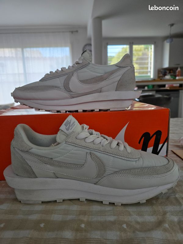 Nike x Sacai LD Waffle Nylon Summit White (image 4)