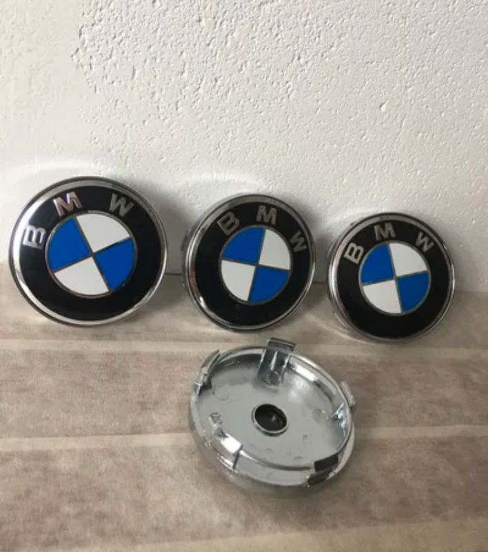 Centre de roue BMW 60mm logo moyeu jante BMW 60mm Logo cache bmw 60mm -  Équipement caravaning
