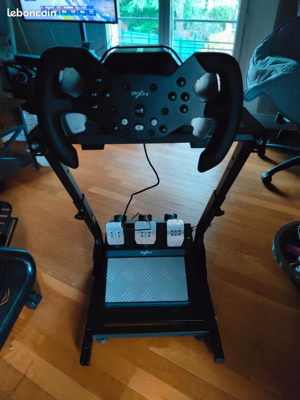 Volant simracing PXN V10 + volant Formule/GT + stand (image 1)