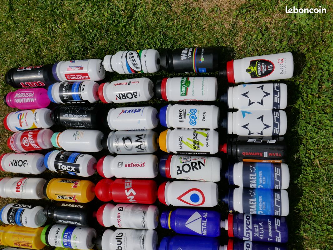 Lot De 3 Bidons Cycliste Enervit - Très Bon état