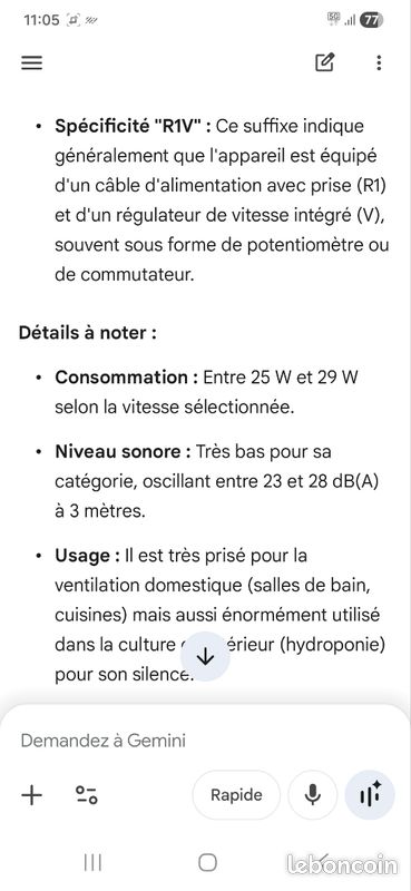 TT silent M 125 extracteur d air insonorisé (image 4)