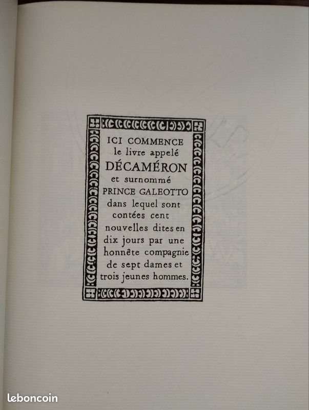 Le decameron - les contes de maistre jean boccace- editions jean de bonnot -1971 (image 11)