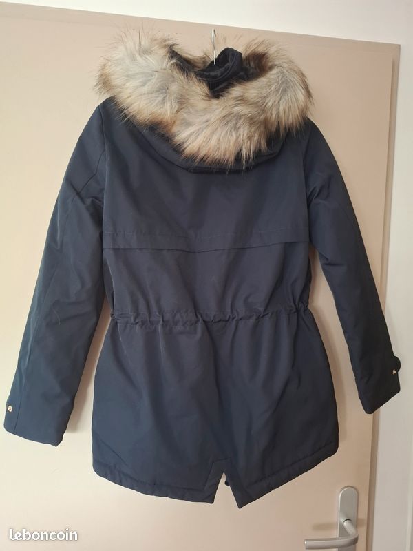Parka / Manteau Naf Naf NEUF Bleu Marine - Taille 34 (image 2)