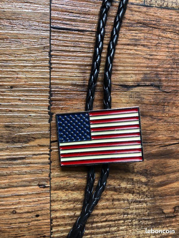 Bolo tie drapeau USA 🇺🇸 (image 2)