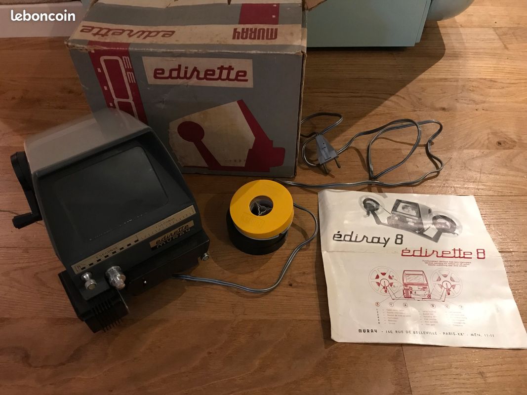 Visionneuse Muray Édiray 8 Pour Films 8mm - En Boîte, Vintage Japon