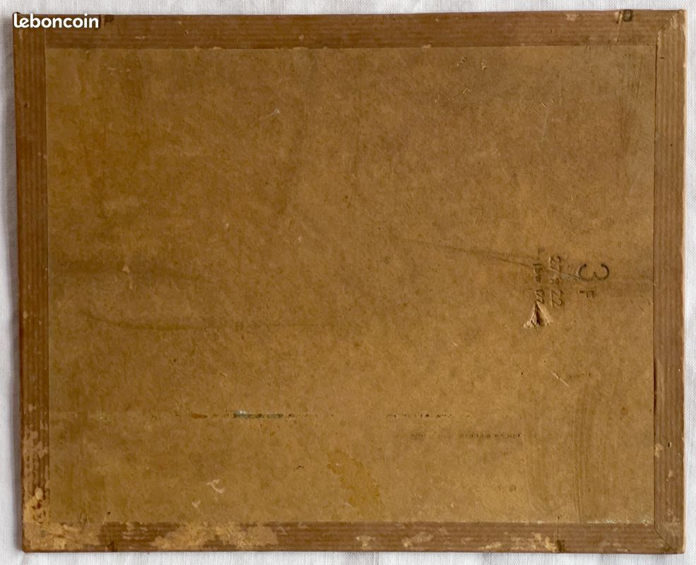 « Arlequin » par Alfred Tinsel (1920 - 1989) peinture à l’huile 3F signée et datée 1956 (image 16)