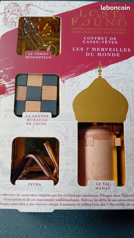 Coffret de casse tête lost and found 7 merveilles du monde inspiré de civilisations anciennes (image 2)