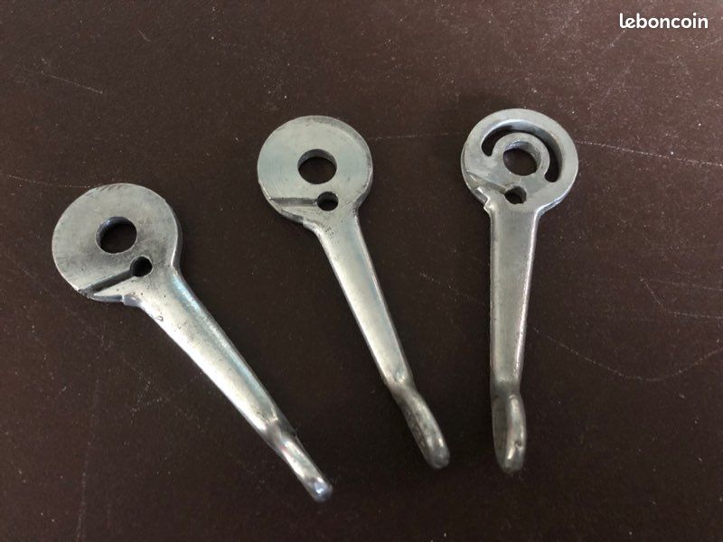 Manettes shifters alu dural Simplex SJ avec collier vélo vintage Peugeot Mercier - Équipements vélos