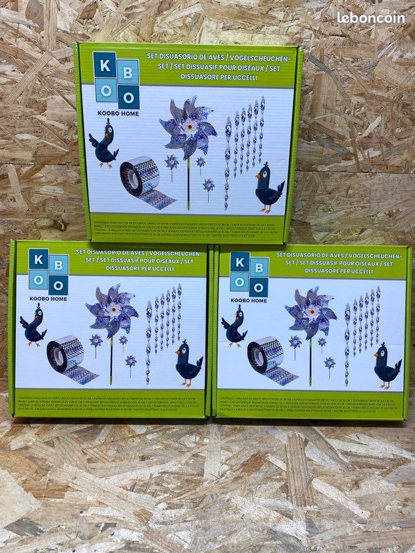 Effaroucheur D'Oiseaux D'Hibou Chouette Épouvantail, Répulsif Pigeon Avec Tête Rotative à 360 ° Effrayer, Hibou Statues Anti-Oiseaux Epouvantail Pour Jardin Extérieur Cour Balcon