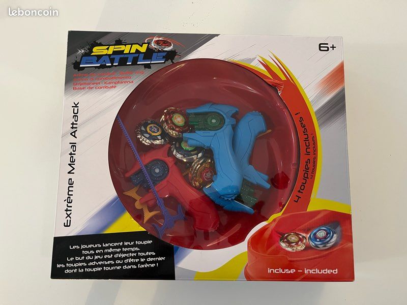 Set De 4 Toupies De Combat Burst Evolution Avec Lanceurs, Anneaux Et Arène, Pour Enfants Dès 6 Ans, Anniversaire Et Noël