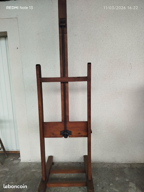 Chevalet à Crémaillère Peintre - XIXème - Bois - Occasion