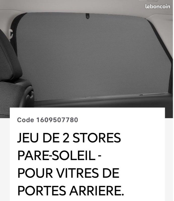 Jeu de 2 Stores pare-soleil - C4 Picasso (image 2)