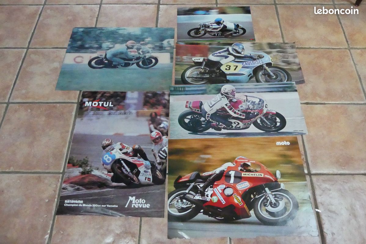 Old Moto Collection Racing 6 posters VINTAGE Moto revue Moto journal - Collection
