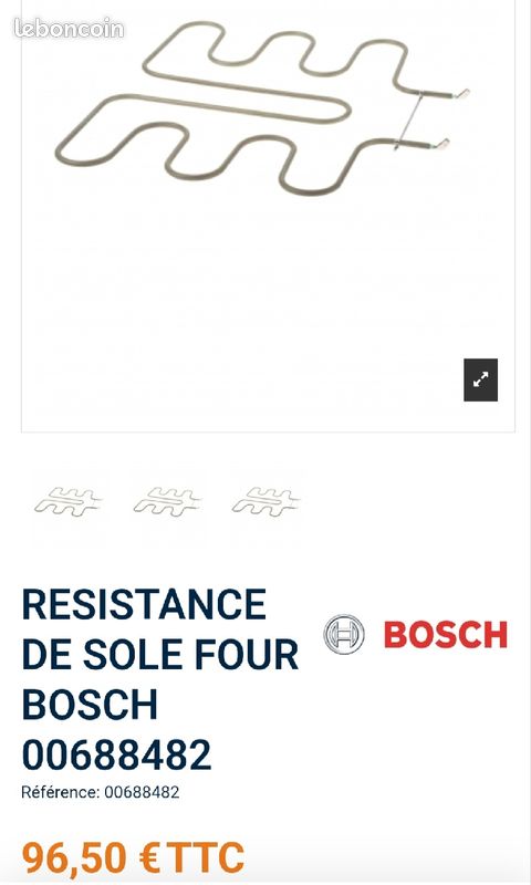 Résistances pour four bosch et autres pieces (image 1)