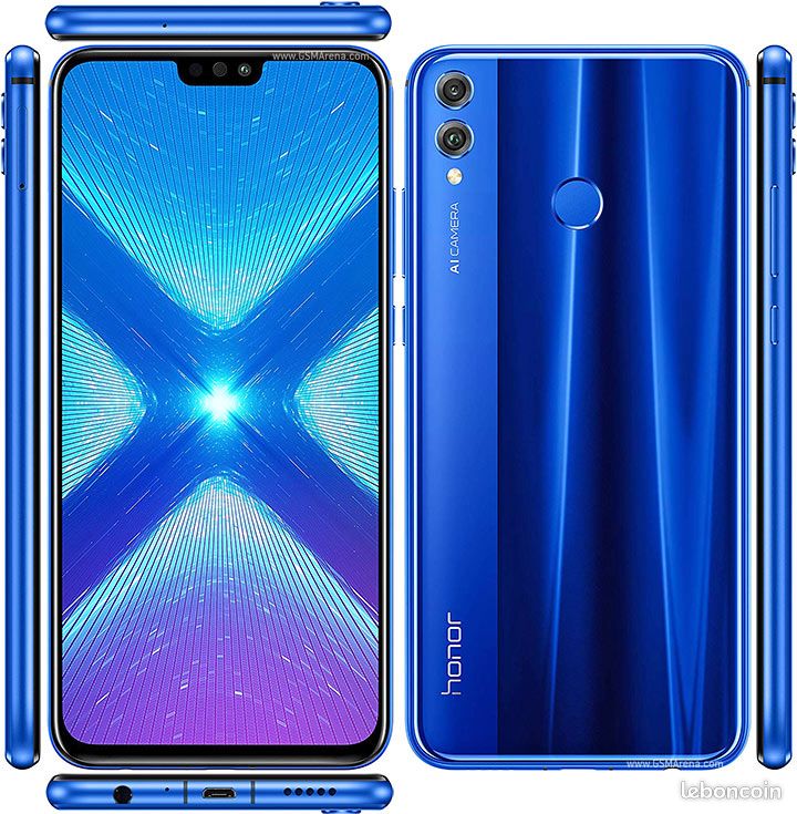 Honor 8X ( 64 go / 4 go ram état irréprochable cause double emploi 90 (image 7)