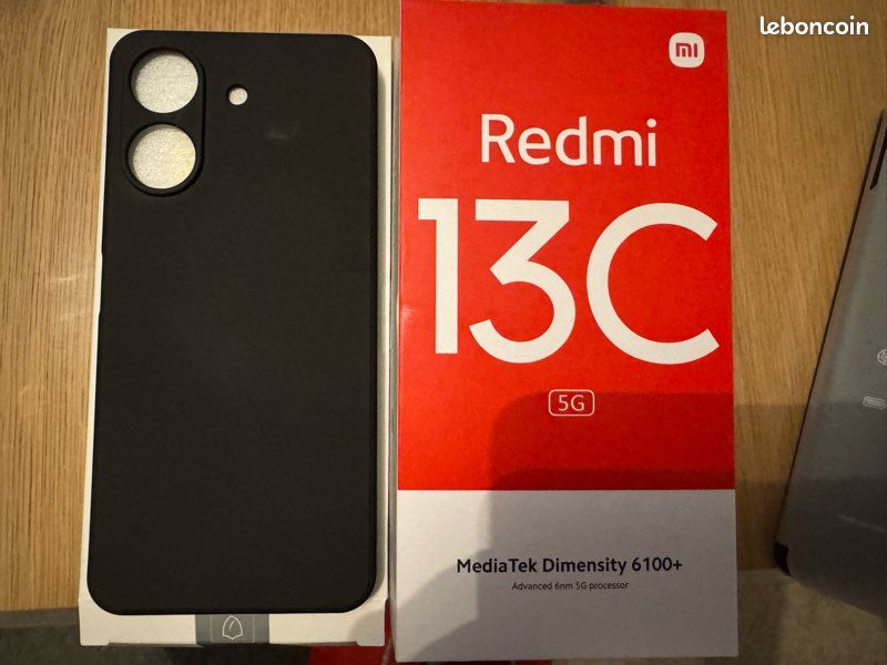 Téléphone Redmi 13C 128GB neuf avec coque (image 4)
