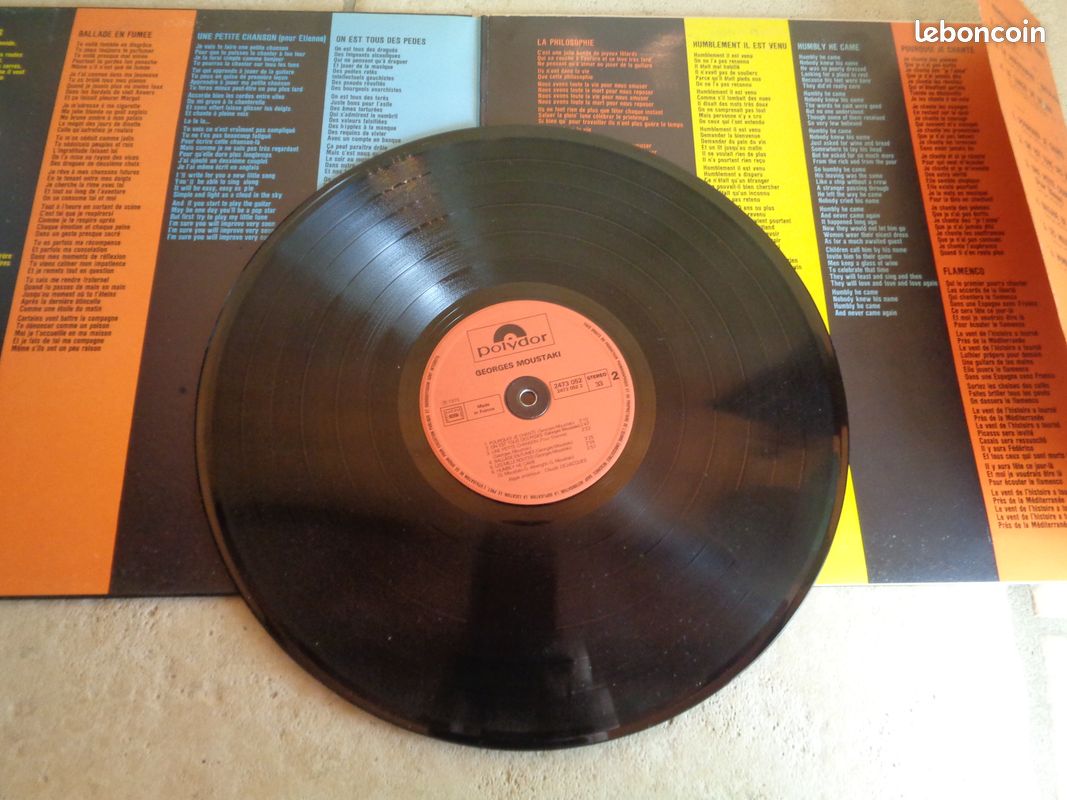 Georges Moustaki - Moustaki - Disque Vinyle (image 4)