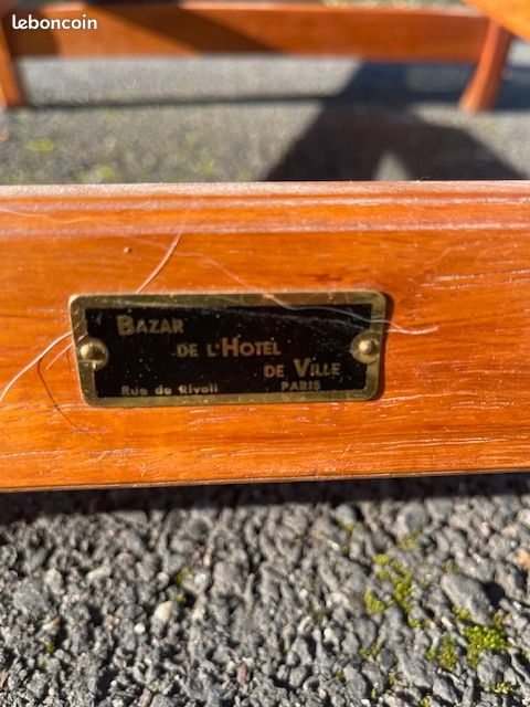 Chaise longue de sieste en bois (image 4)