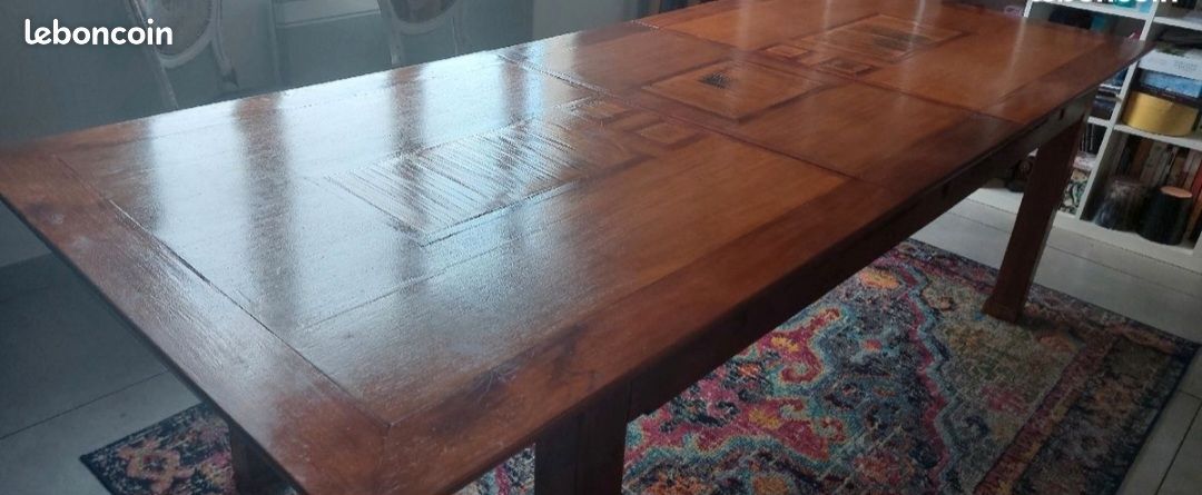 Table Coloniale en Teck (image 4)