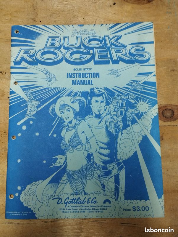 Manuel De Flipper (machine à Sous) Gottlieb : BUCK ROGERS - Occasion