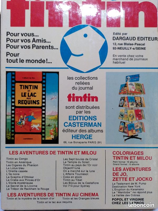 Tintin recueil du journal, 1975 (image 2)
