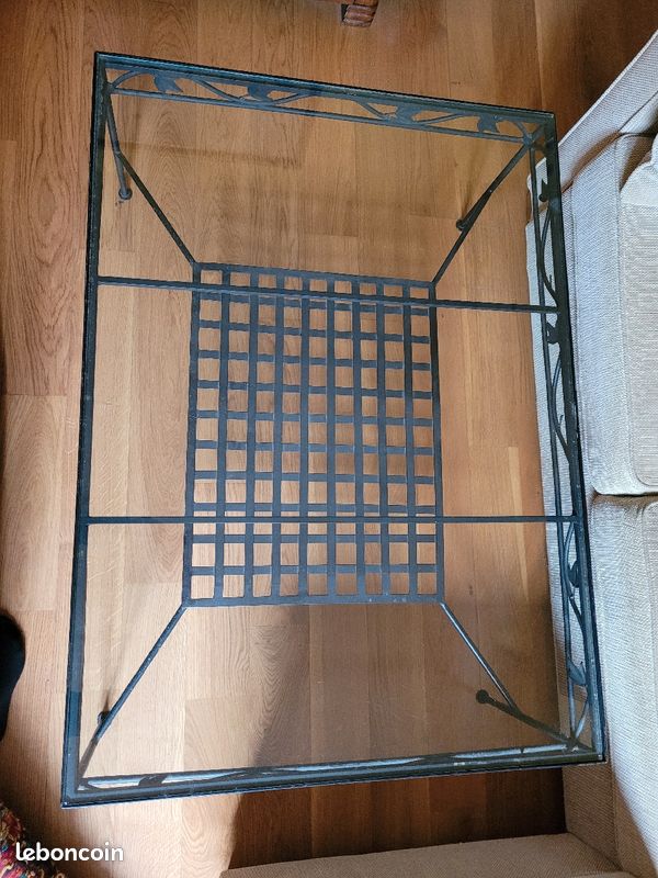 Table basse fer forgé (image 3)