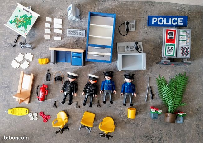 PLAYMOBIL FIGURINE OFFICIER de police série 5 série 5460 forces