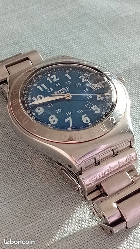 Montre homme swatch Irony suisse Fonctionnelle Montres Bijoux