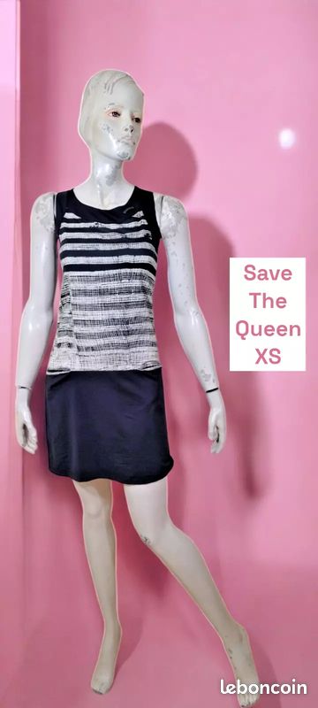 Save the queen Taille 34 🧡 Superbe robe sans manche noire grise