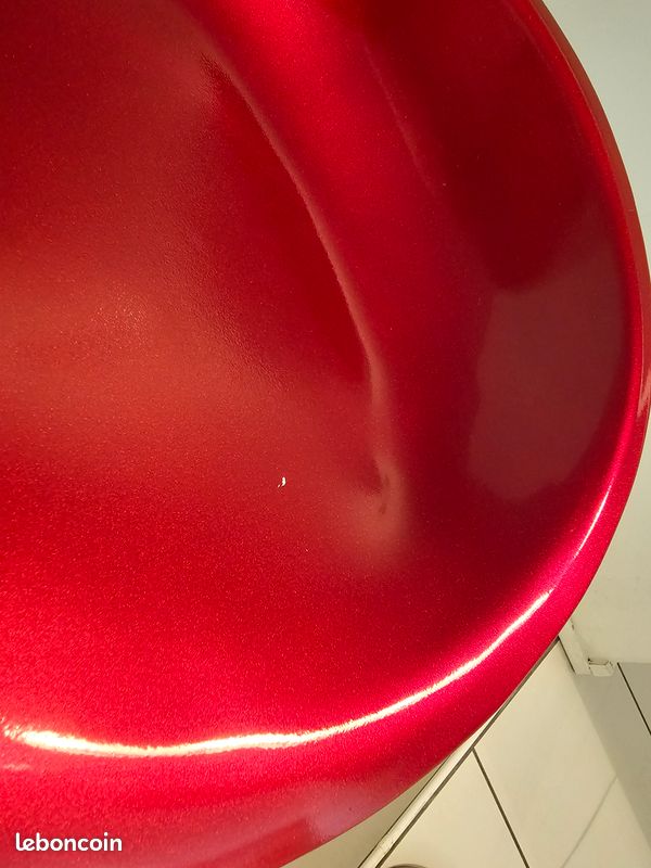 Tabourets de bar IKEA pivotants et hauteur réglable : 2 rouges et 1 argenté (image 7)