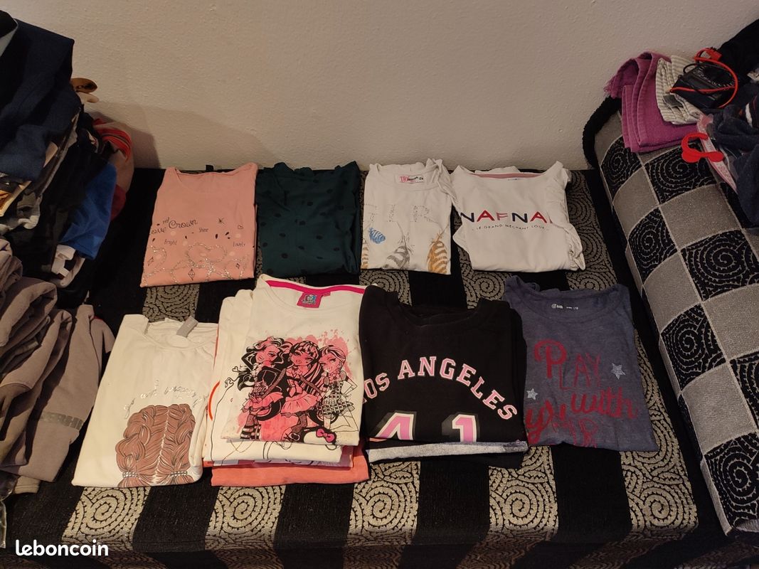 Tee shirt manches longues pour fille taille 12ans (image 1)