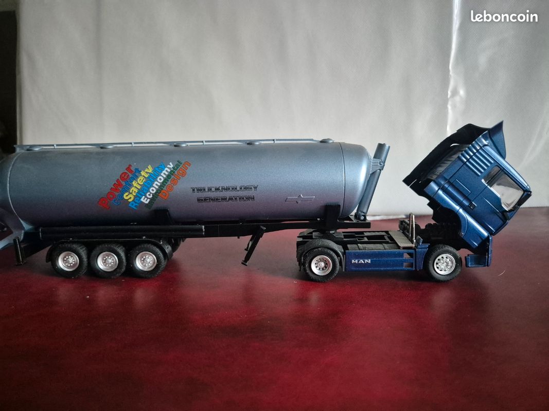 Camion Conrad MAN Diesel V8 Citerne Texaco, 1/50, Bleu, Occasion