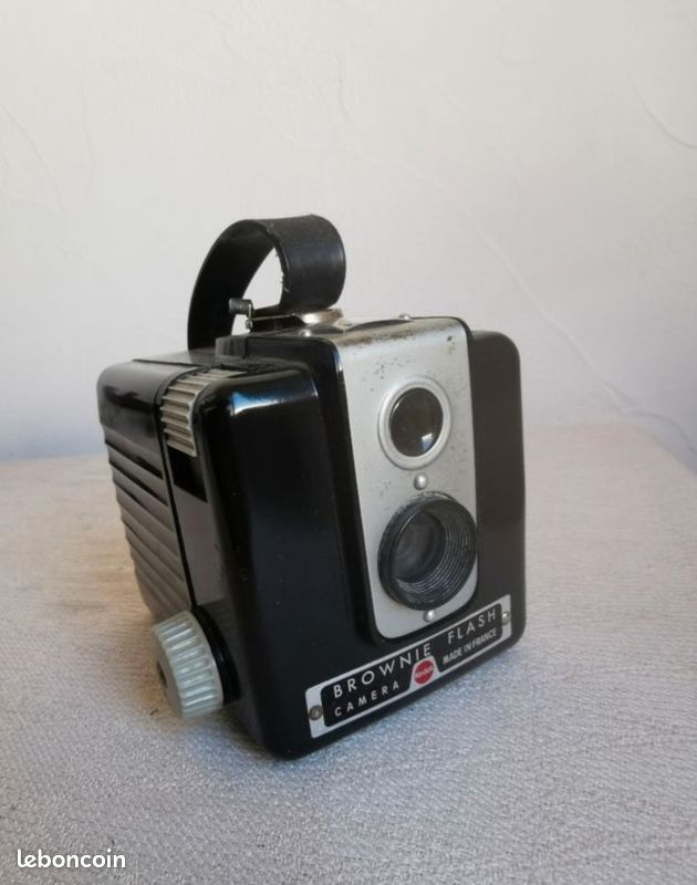 Appareil Photo Vintage Kodak Brownie N°2A Avec Sacoche En Cuir - Rare