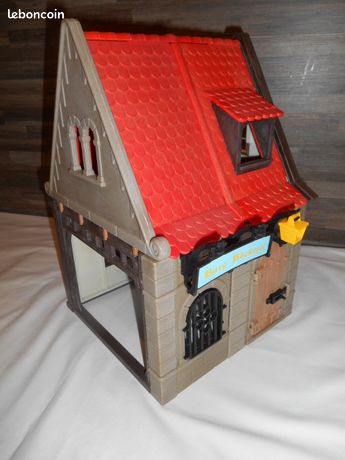 PLAYMOBIL vintage médiéval chevalier maison boulangerie set