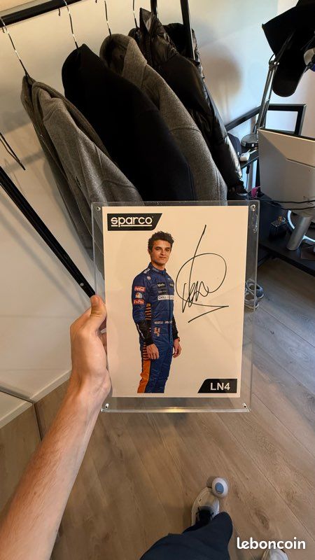 Photo Formule 1 Signée Photo Signée Lando Norris F1 2024 - Format A4