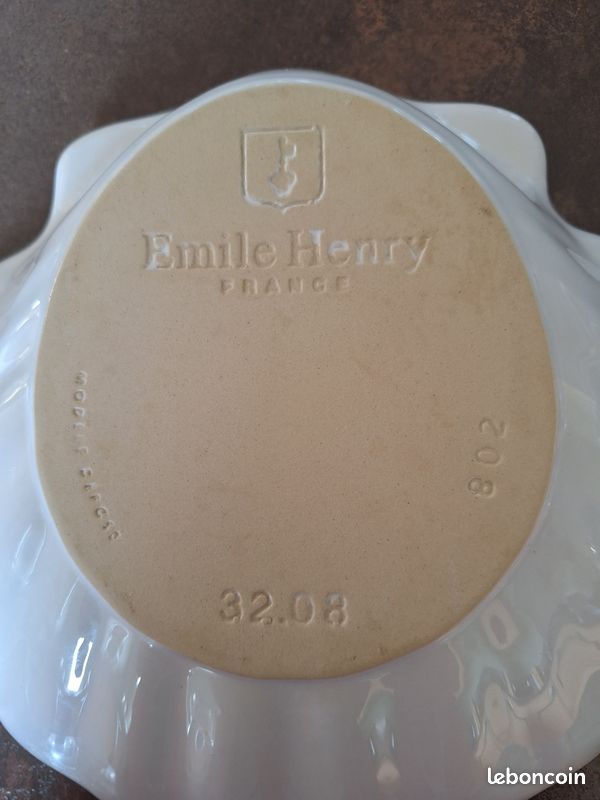 Plat à clafoutis blanc Argile - Emile Henry