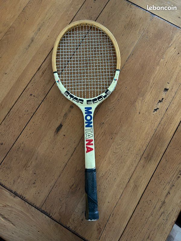 Raquette De Tennis Vintage John McEnroe Mad Raq Boston - Taille Poignée 4 1/2 - Avec Housse - Occasion Rare