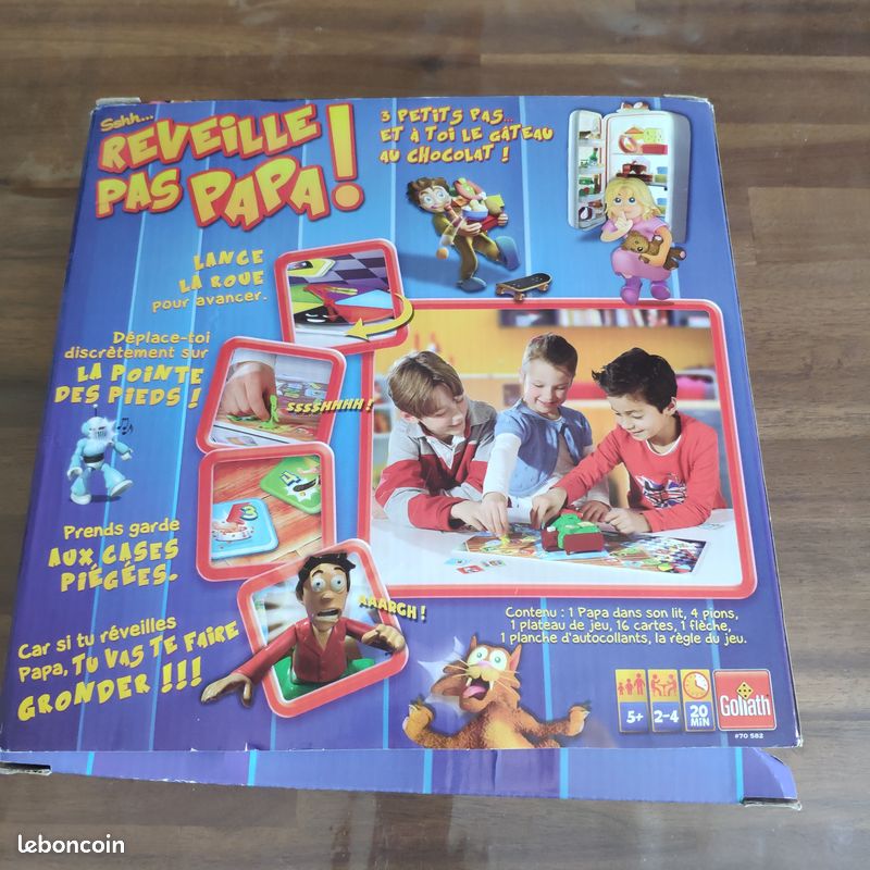Reveille Pas Papa, Enfant 4 Ans Plus - Nouveau Parcours, avec Elements 3D - Jeu Societe Classique - Set Jouet Junior et 1 Carte