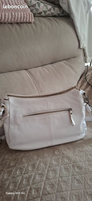 Sac a main blanc tout cuir Kerensse TBE (image 3)