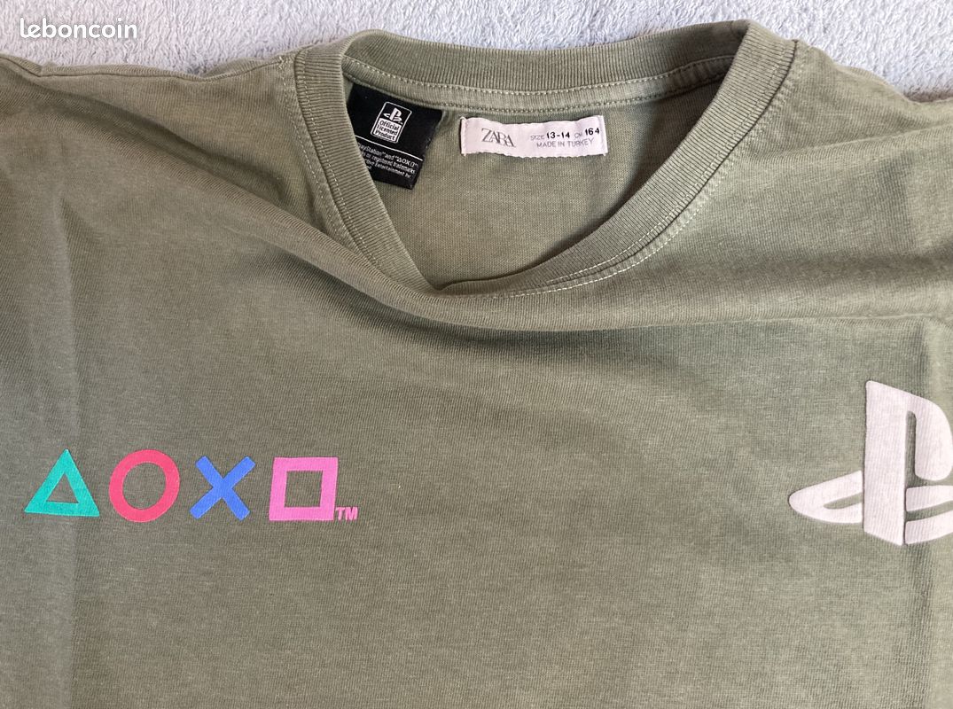 T-shirt Playstation Zara taille 13/14 ans (image 2)