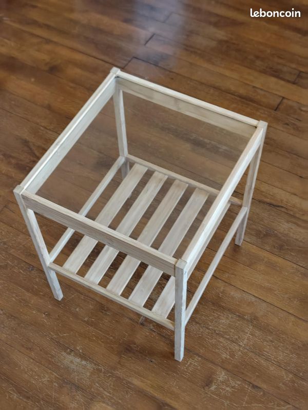 Table de chevet table d’appoint NESNA IKEA en bambou (image 1)