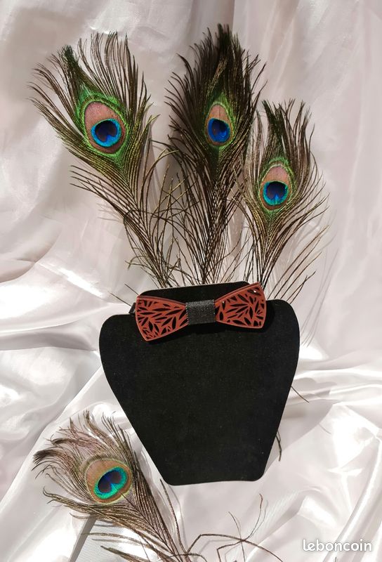 Noeud papillon en bois 🦋 neuf/ accessoire mariage (image 2)