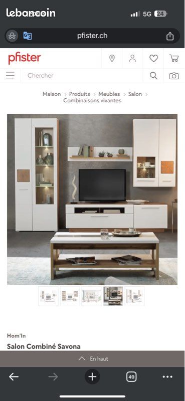 Ensemble Meuble tv/ table basse et 3 elements (image 4)