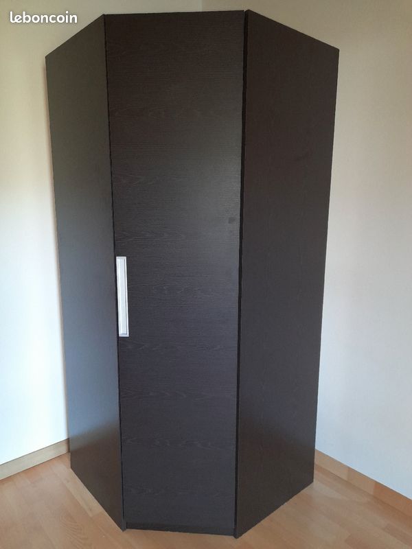Armoire d'angle wengé noir (image 4)