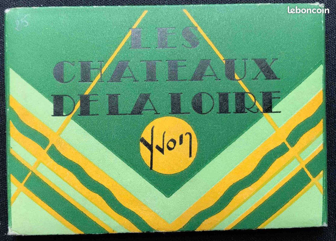 🗺* Carte Postale * livret de 20 MINI-CARTES ®1950' Les Châteaux de la Loire (image 1)