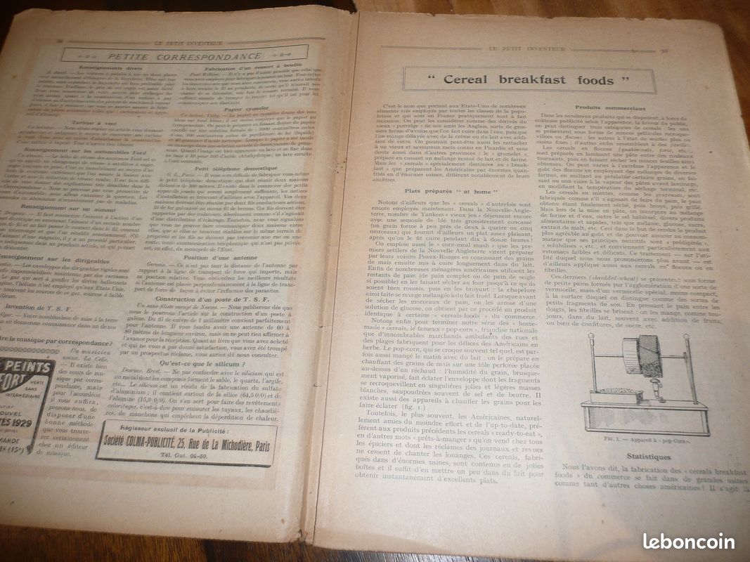 Revue le petit inventeur 1929 n° 28 nouvelle industrie la chasse grands fauves (image 2)