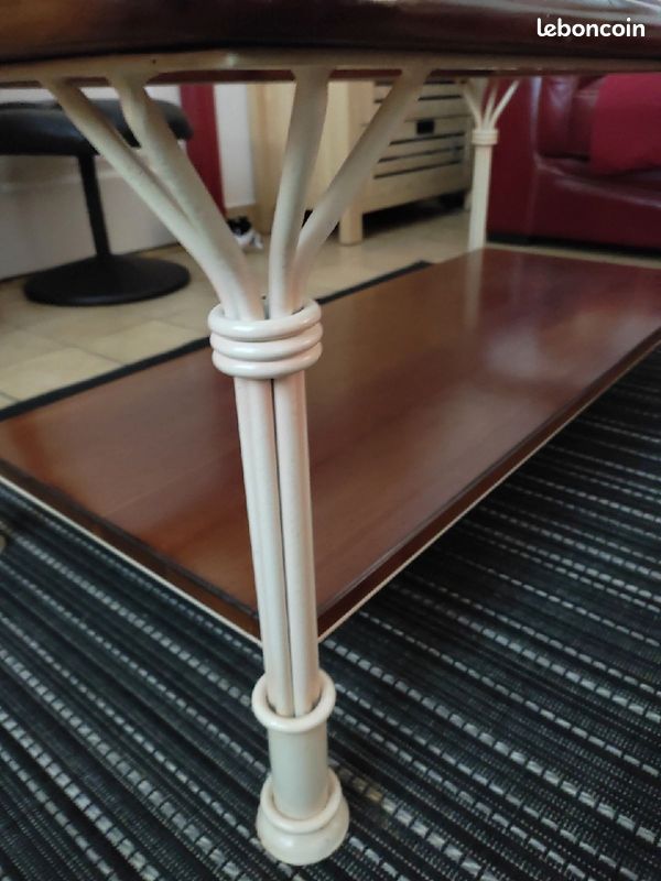 Vend table basse avec plateau en verre (image 3)