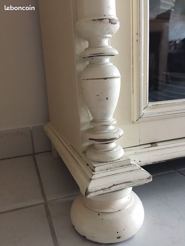 Buffet bas blanc cerusé (image 3)